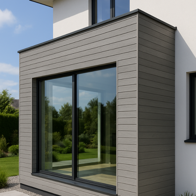 Фасадна декоративна панель: Woodtone L-Gray 2419 фото
